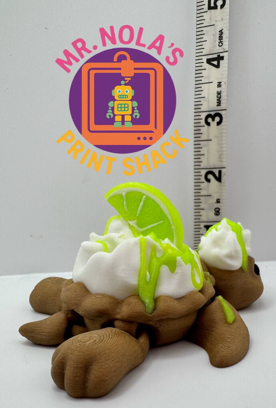 Print Shack 3D Printed Kellie Key Lime Turtle