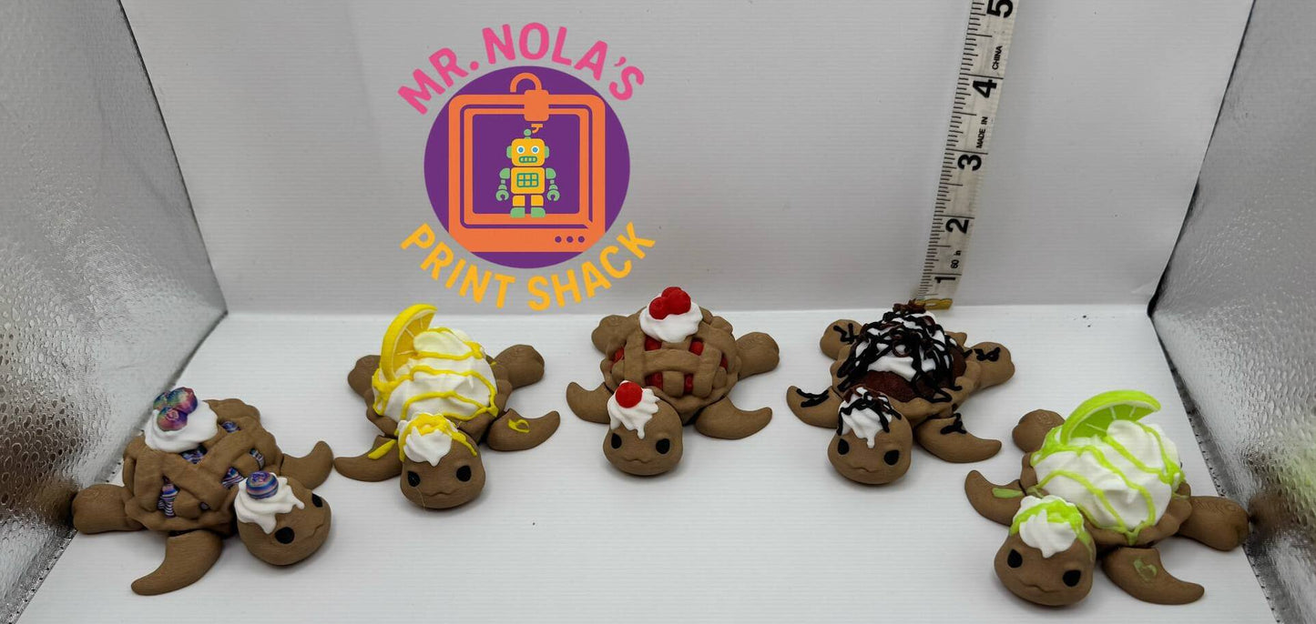 Print Shack 3D Printed Charlie Chocolate Cream Pie Turtle