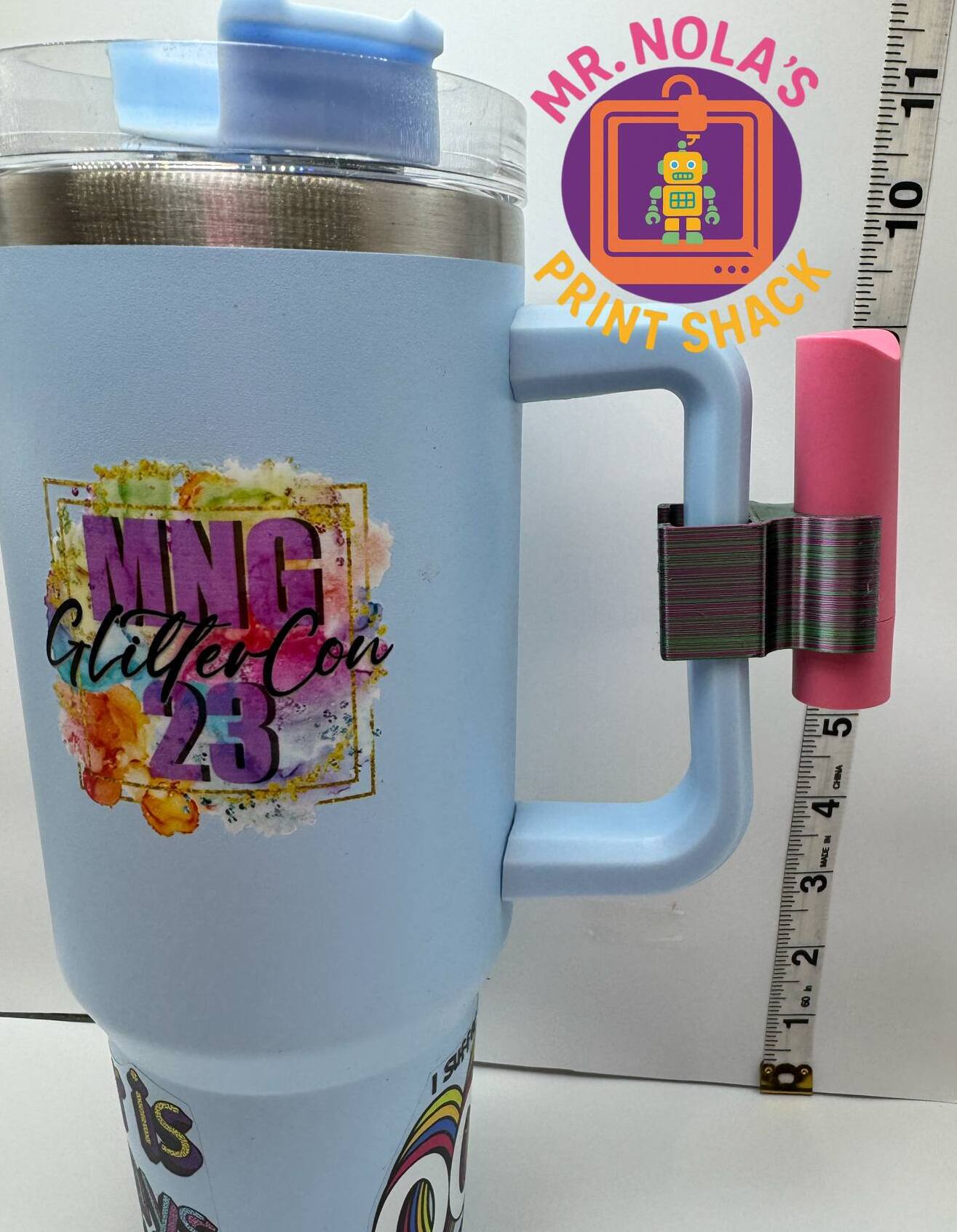 Print Shack 3D Printed Pucker Up Handle Clip- Watermelon Edition
