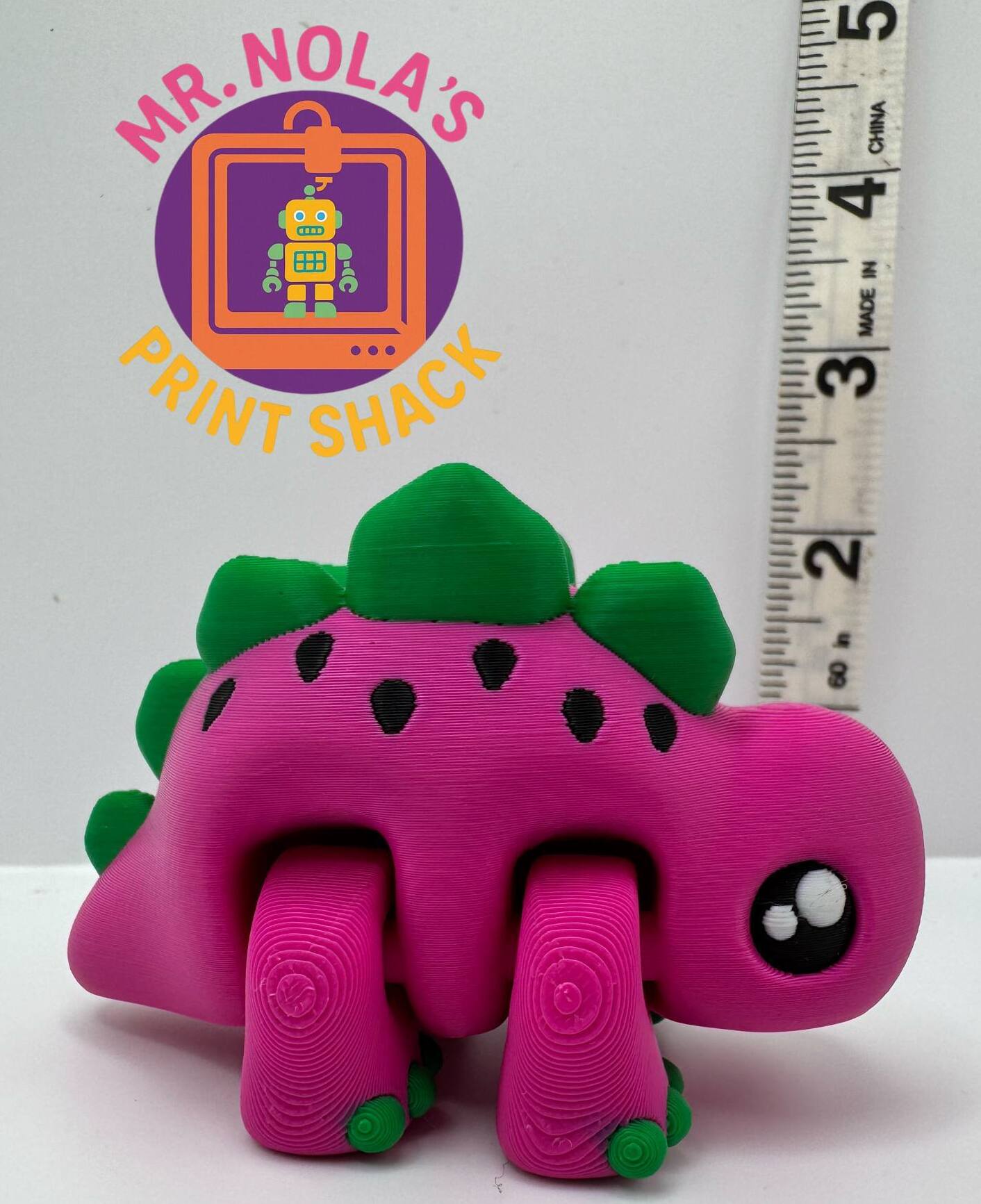 Print Shack 3D Printed Walter Melon Stego Dino