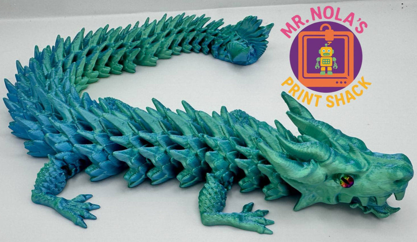 Print Shack 3D Printed Color Shift Chomps Dragon