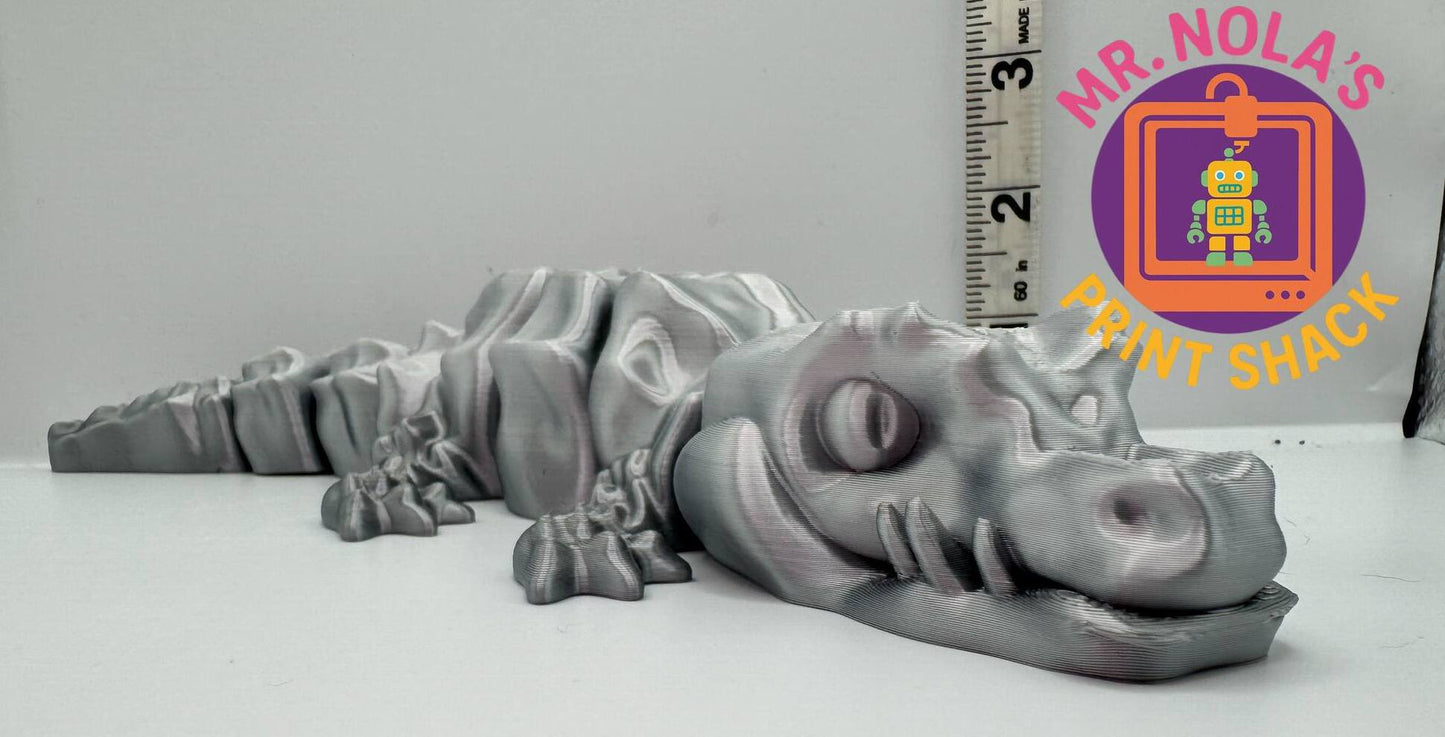 Print Shack 3D Printed Grizzle Swamp Puppy (Gator)