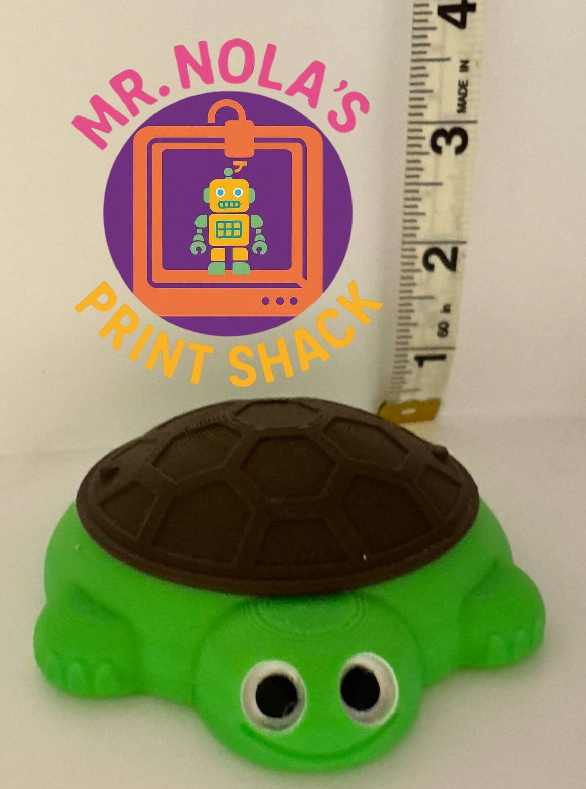 Print Shack 3D Printed Mini Desktop Turtle Sandbox
