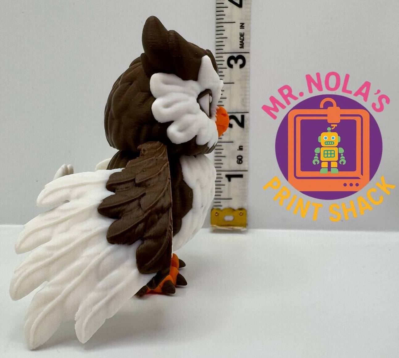 Print Shack 3D Printed Hootsworth’s Heir – The Watchful Owl Hatchling