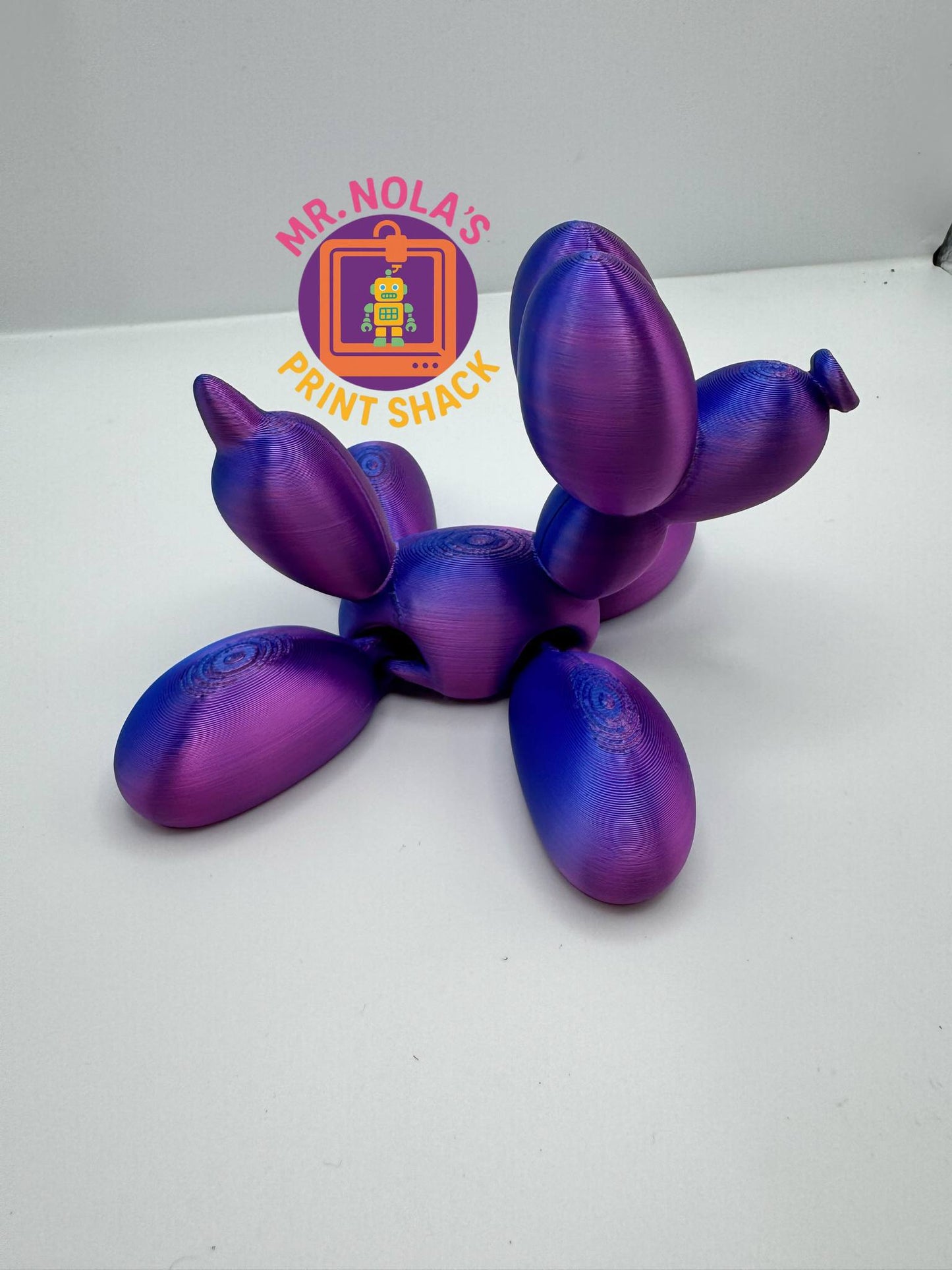 Print Shack 3D Printed Color Shifty Balloon Dog Sitter
