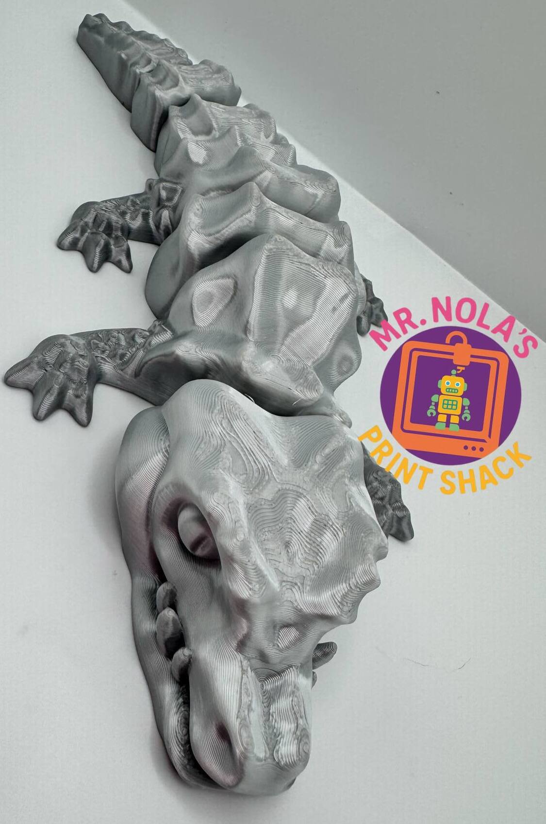 Print Shack 3D Printed Grizzle Swamp Puppy (Gator)