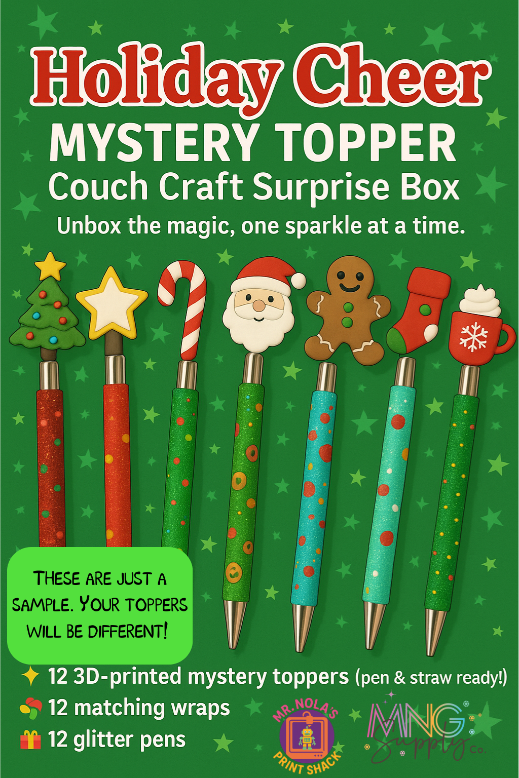 Mystery Topper Couch Craft Surprise Box: Holiday Cheer