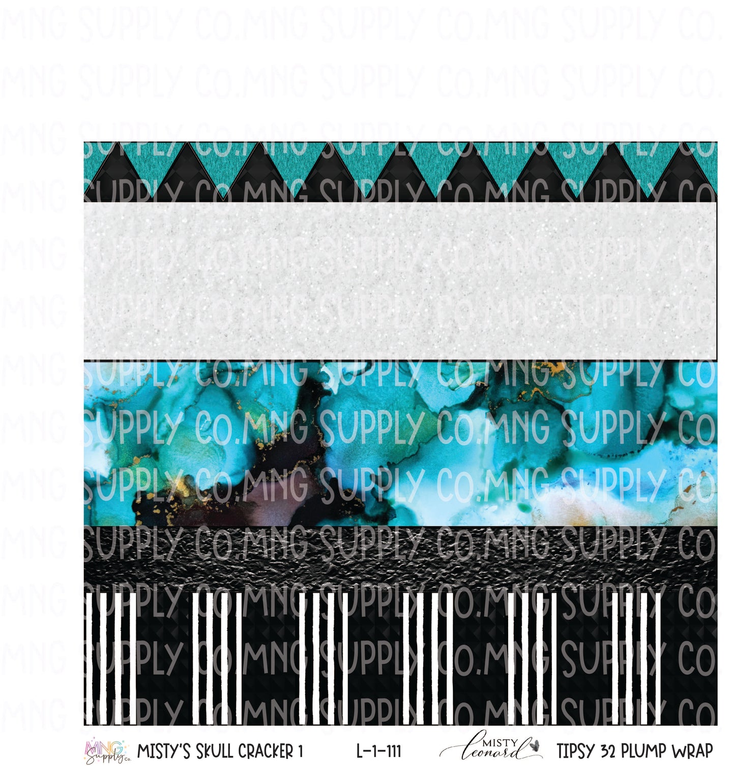 MNG Supply Sticky Sheet Misty Leonard Skullcracker Wraps Tipsy 32 Plump