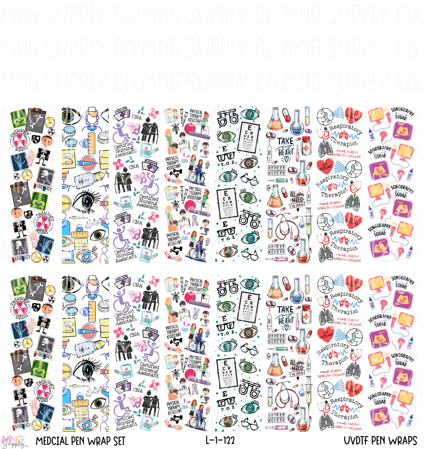 MNG Supply UVDTF Pen Wraps Medical