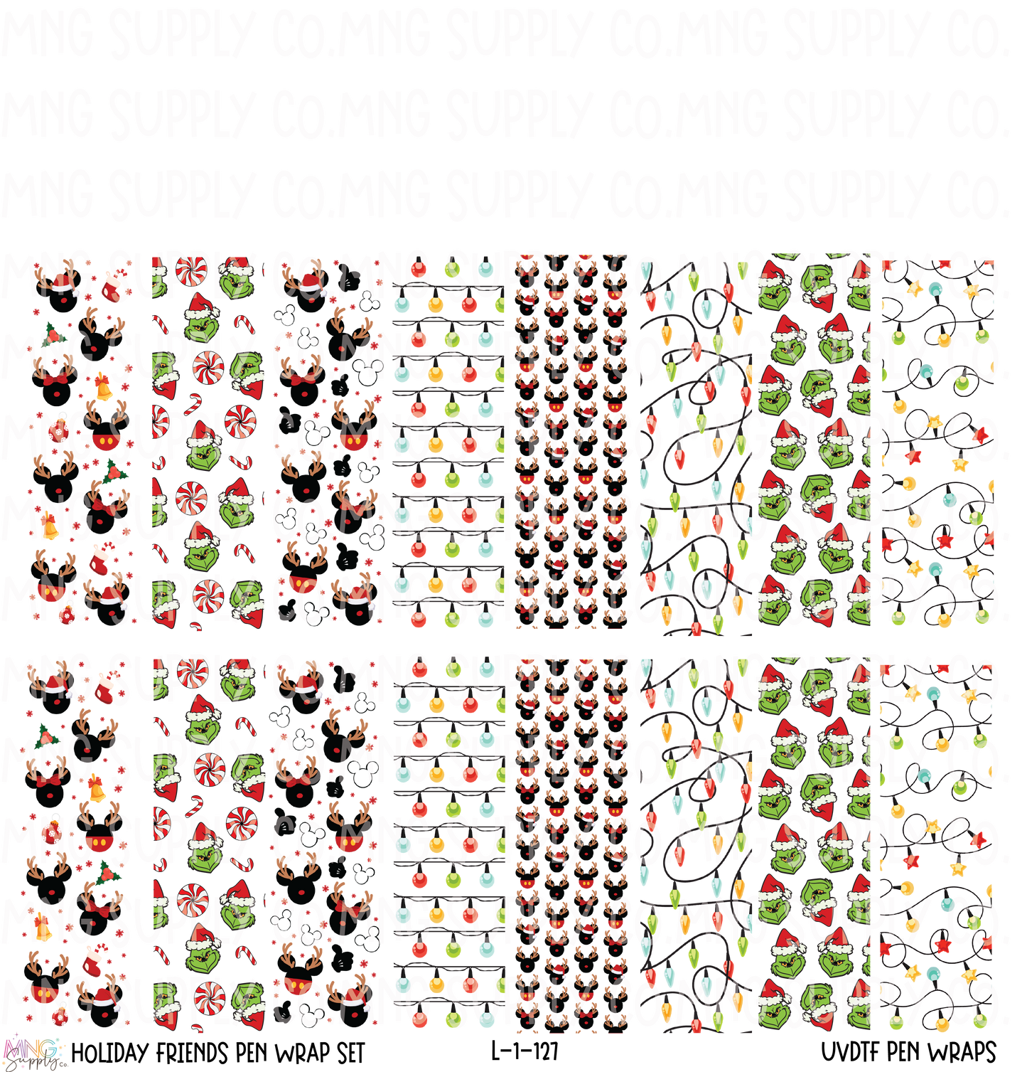 MNG Supply UVDTF Pen Wraps Holiday Friends
