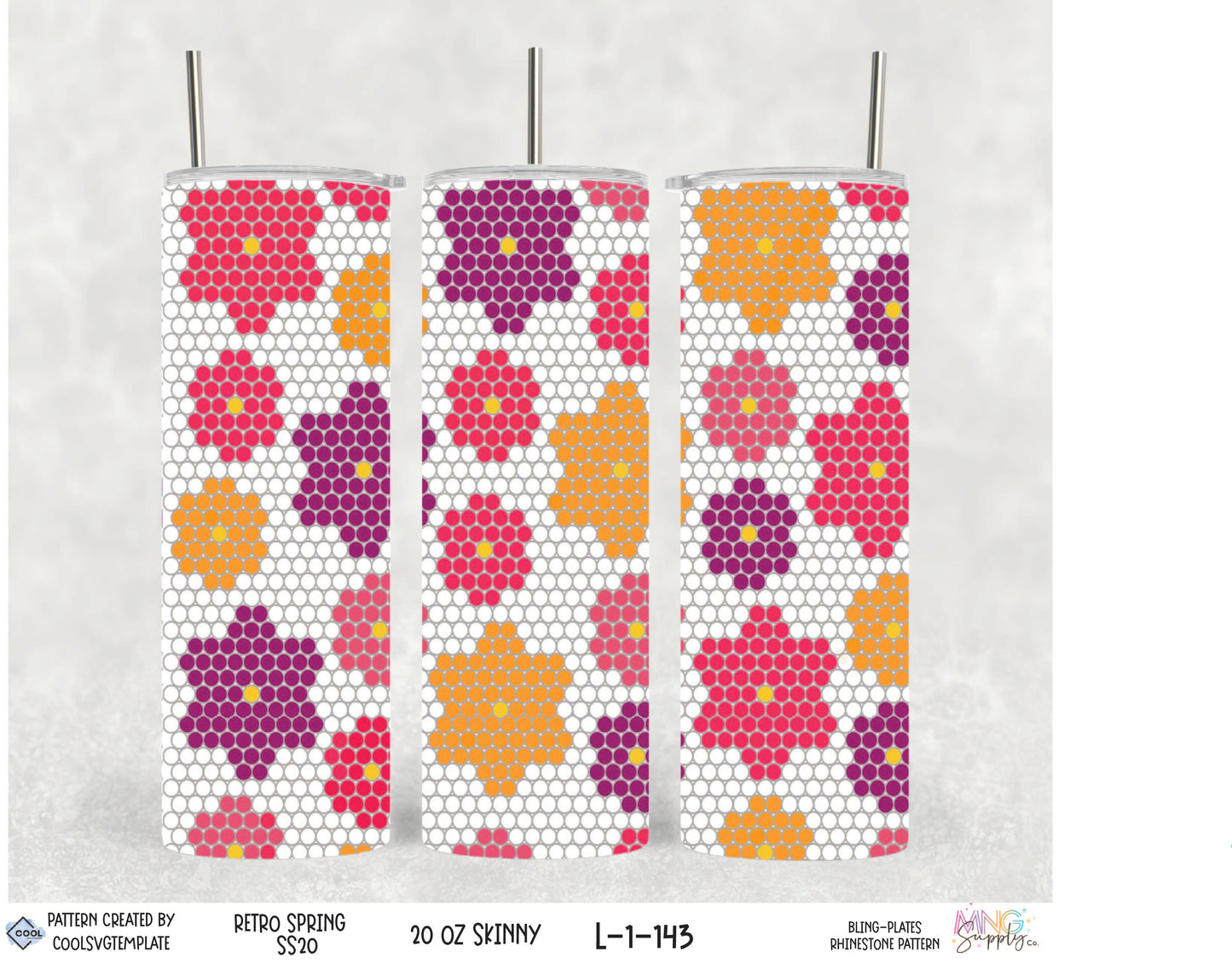 MNG Supply Bling Retro Spring 20oz Skinny