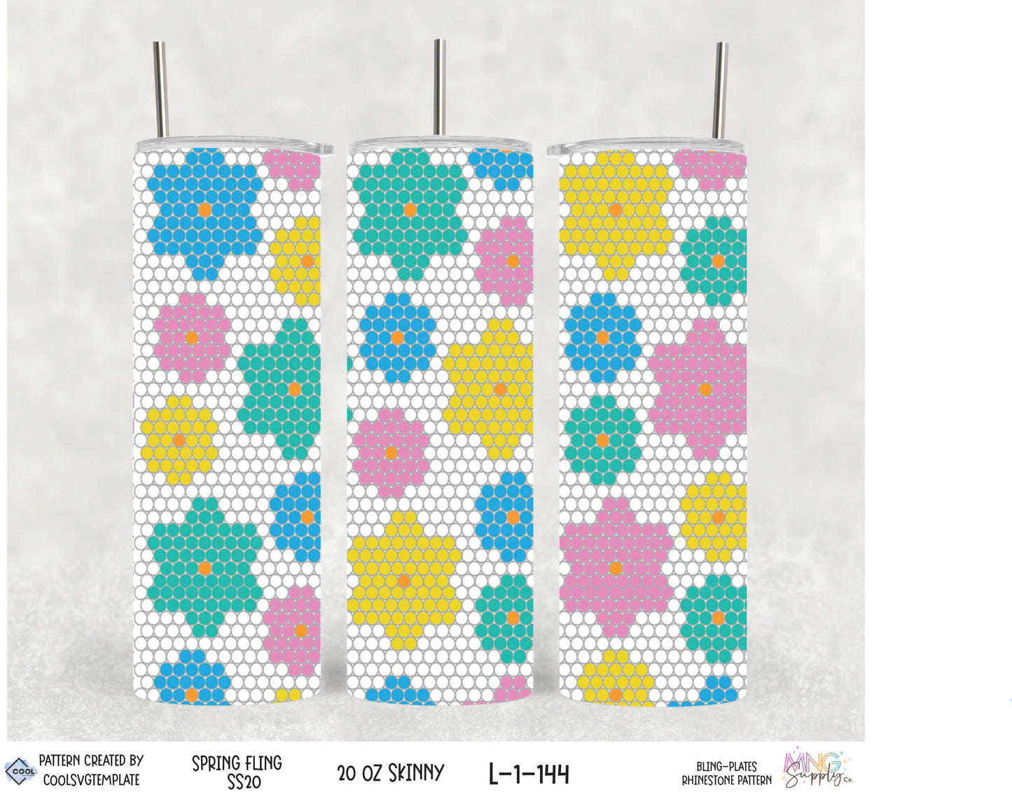 MNG Supply Bling Spring Fling 20oz Skinny