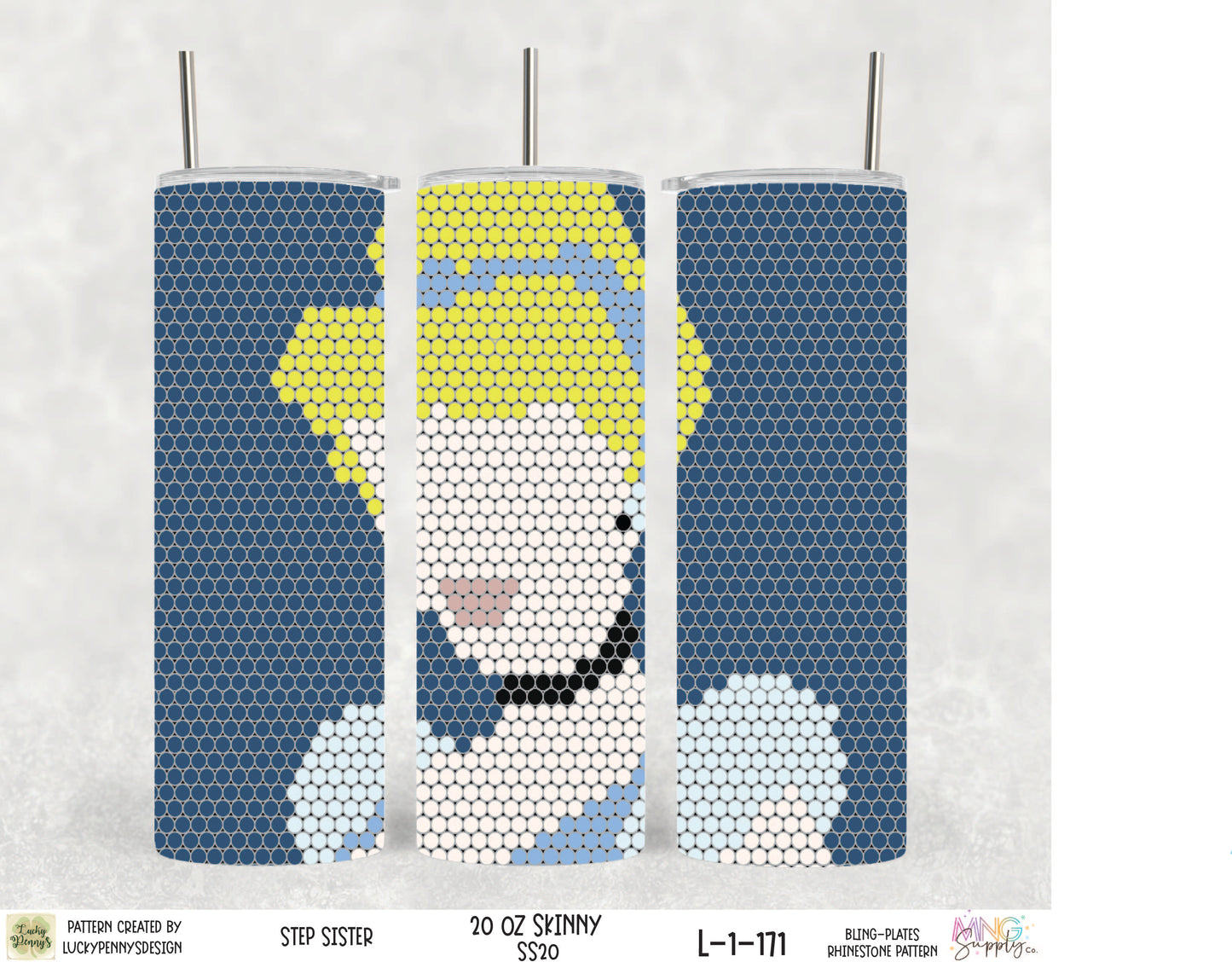 Bling Plate Bundle Stepsister with Pearls