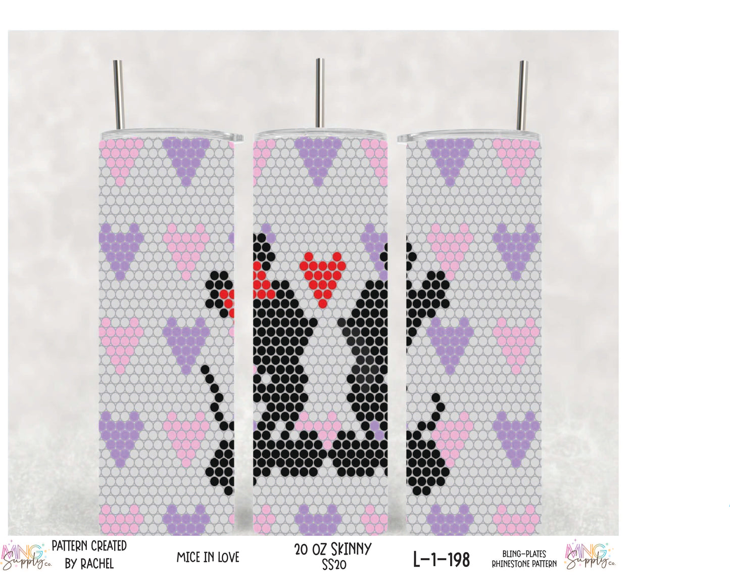 Bling Plate Bundle Mice In Love