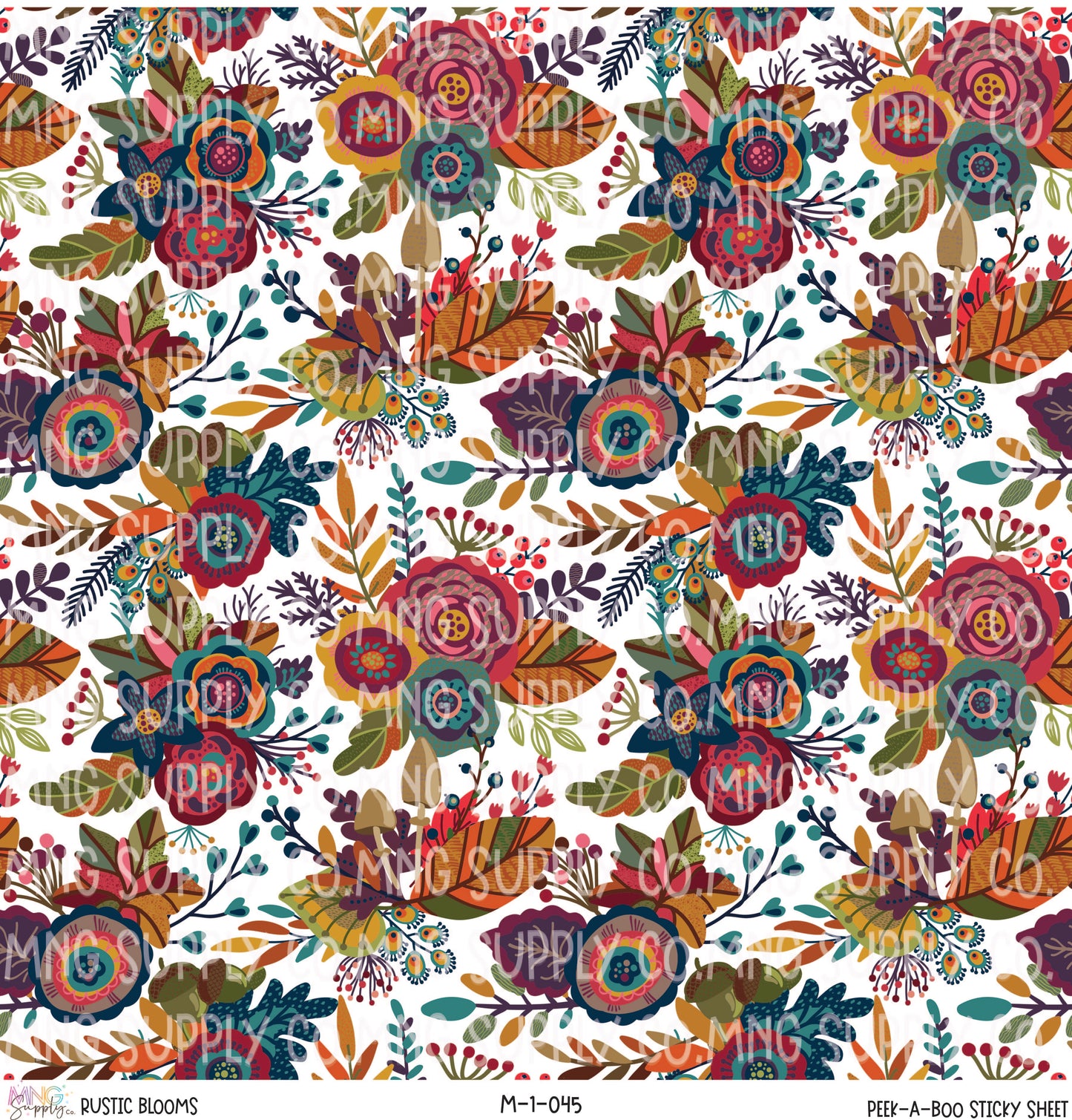 MNG Supply Sticky Sheet Rustic Blooms