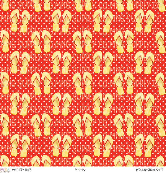 MNG Supply Sticky Sheet My Flippy Flops