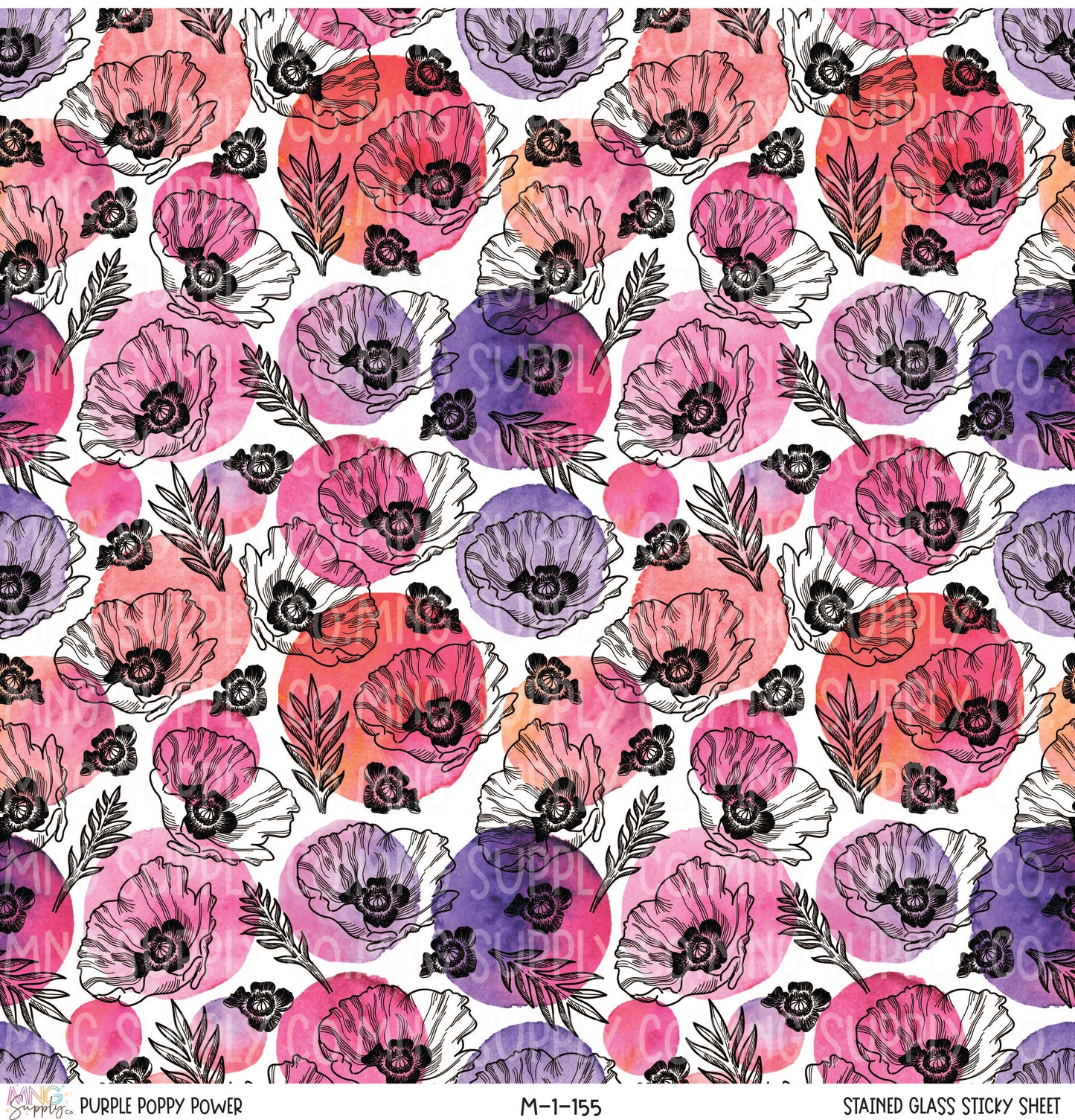 MNG Supply Sticky Sheet Purple Poppy Power