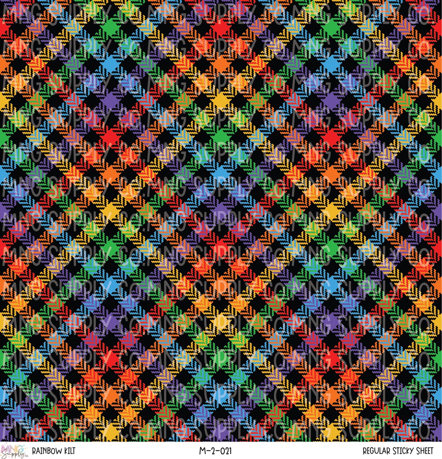 MNG Supply Sticky Sheet Rainbow Kilt