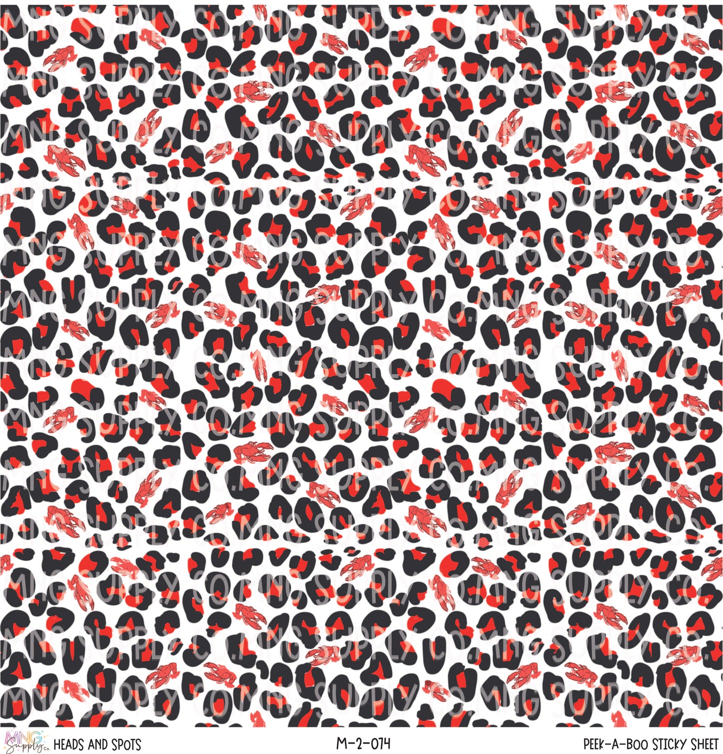 MNG Supply Decal Sticky Sheet Heads and Spots