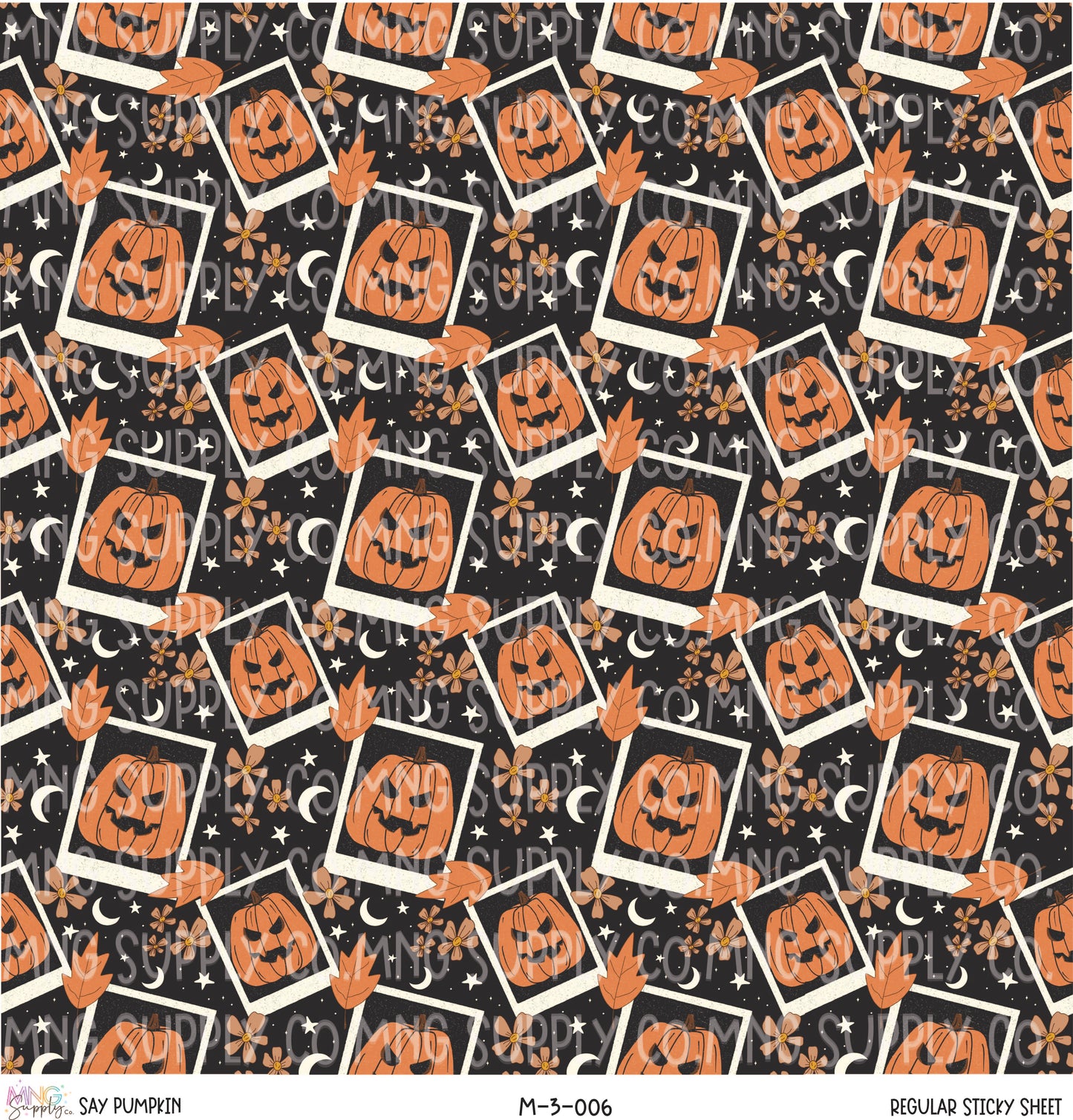 MNG Supply Sticky Sheet Say Pumpkin