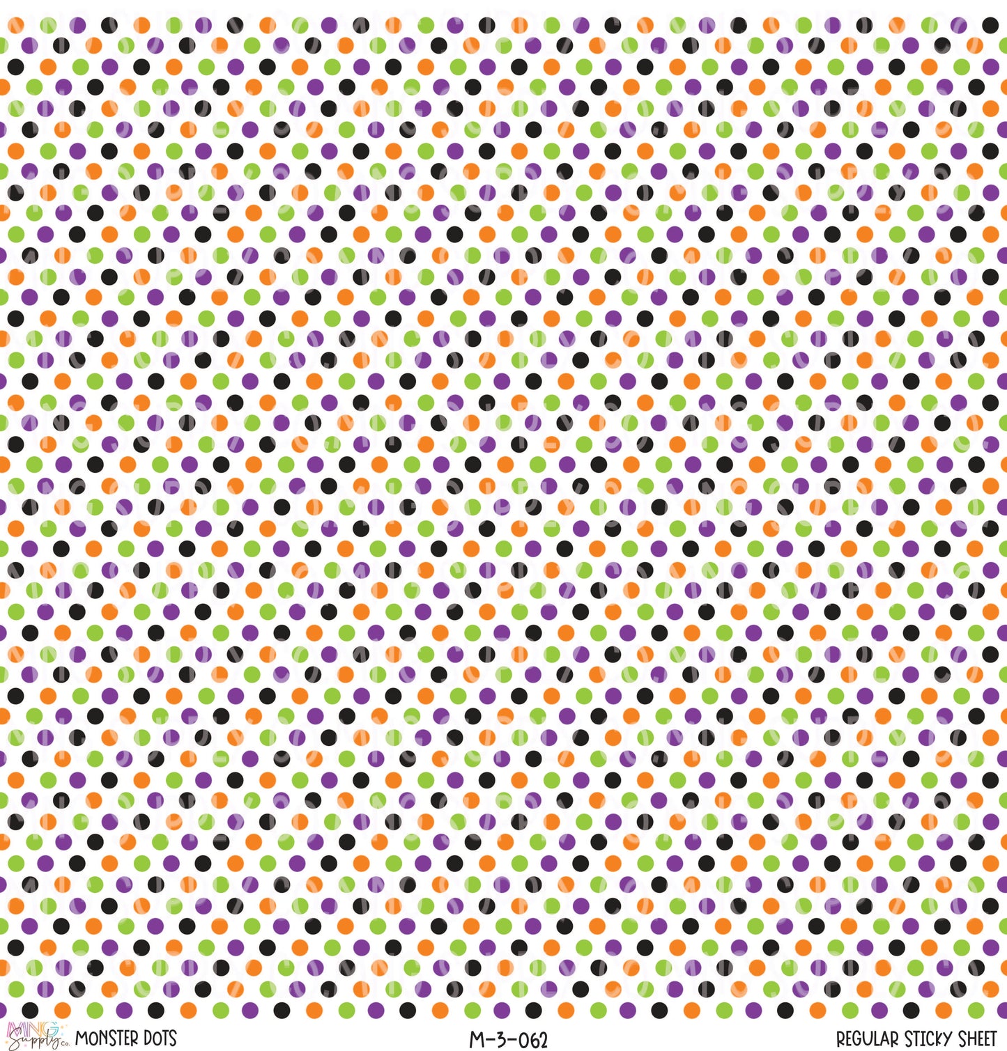 MNG Supply Sticky Sheet Monster Dots
