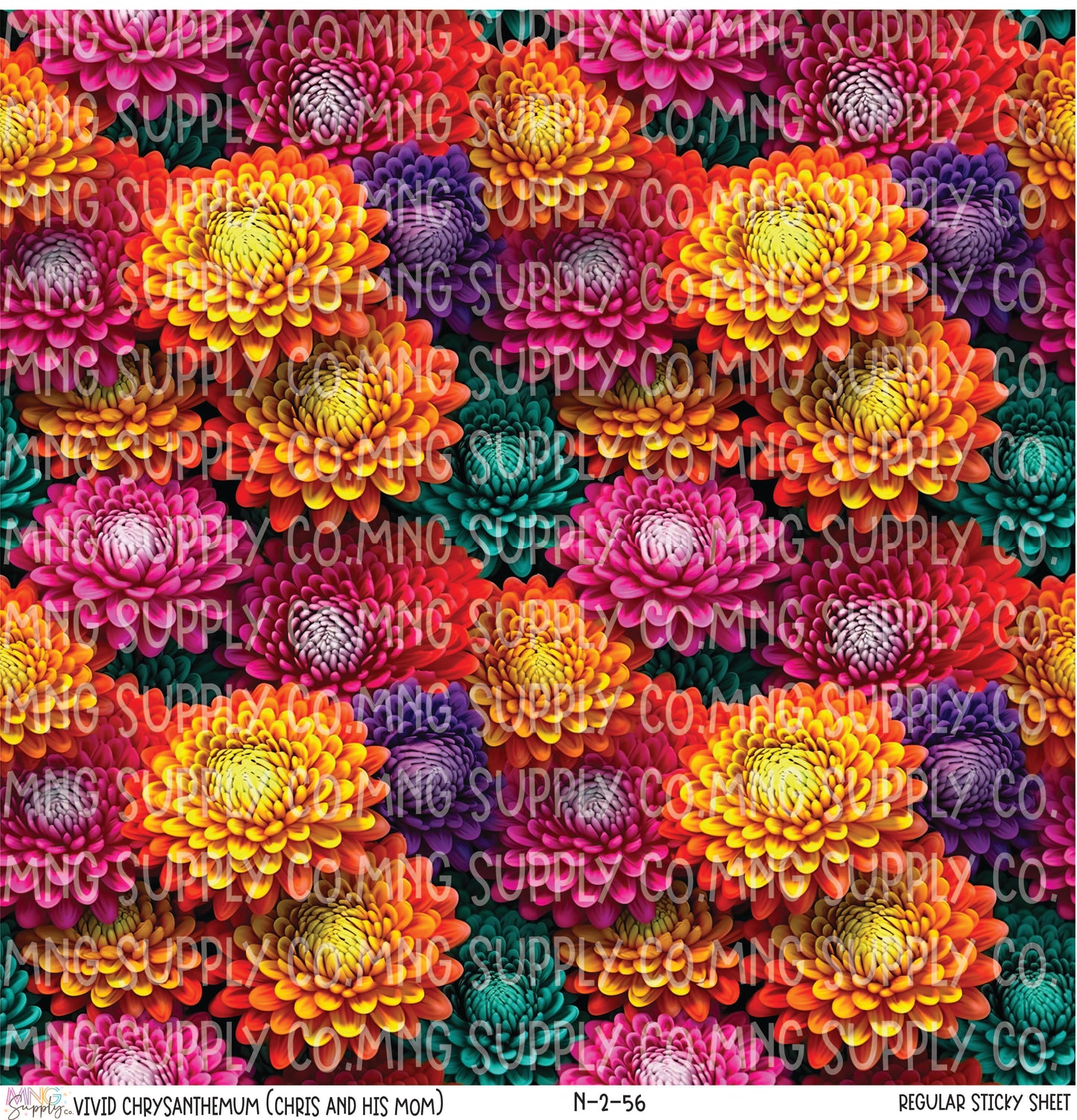 MNG Supply Sticky Sheet Vivid Chrysanthemum (Chris and his mom)