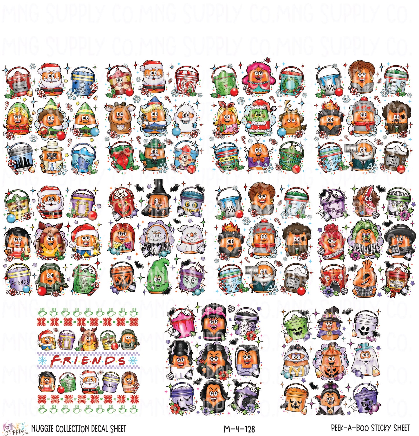 MNG Supply Decal Sticky Sheet Nuggies