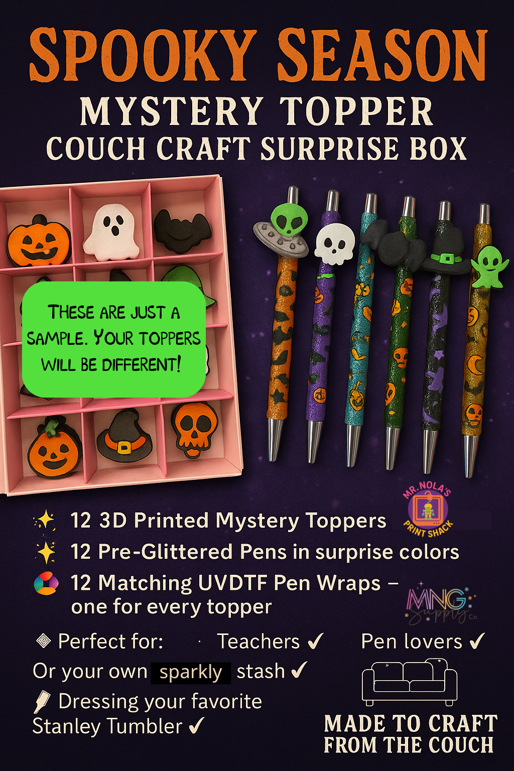 Mystery Topper Couch Craft Surprise Box: Spooky Season