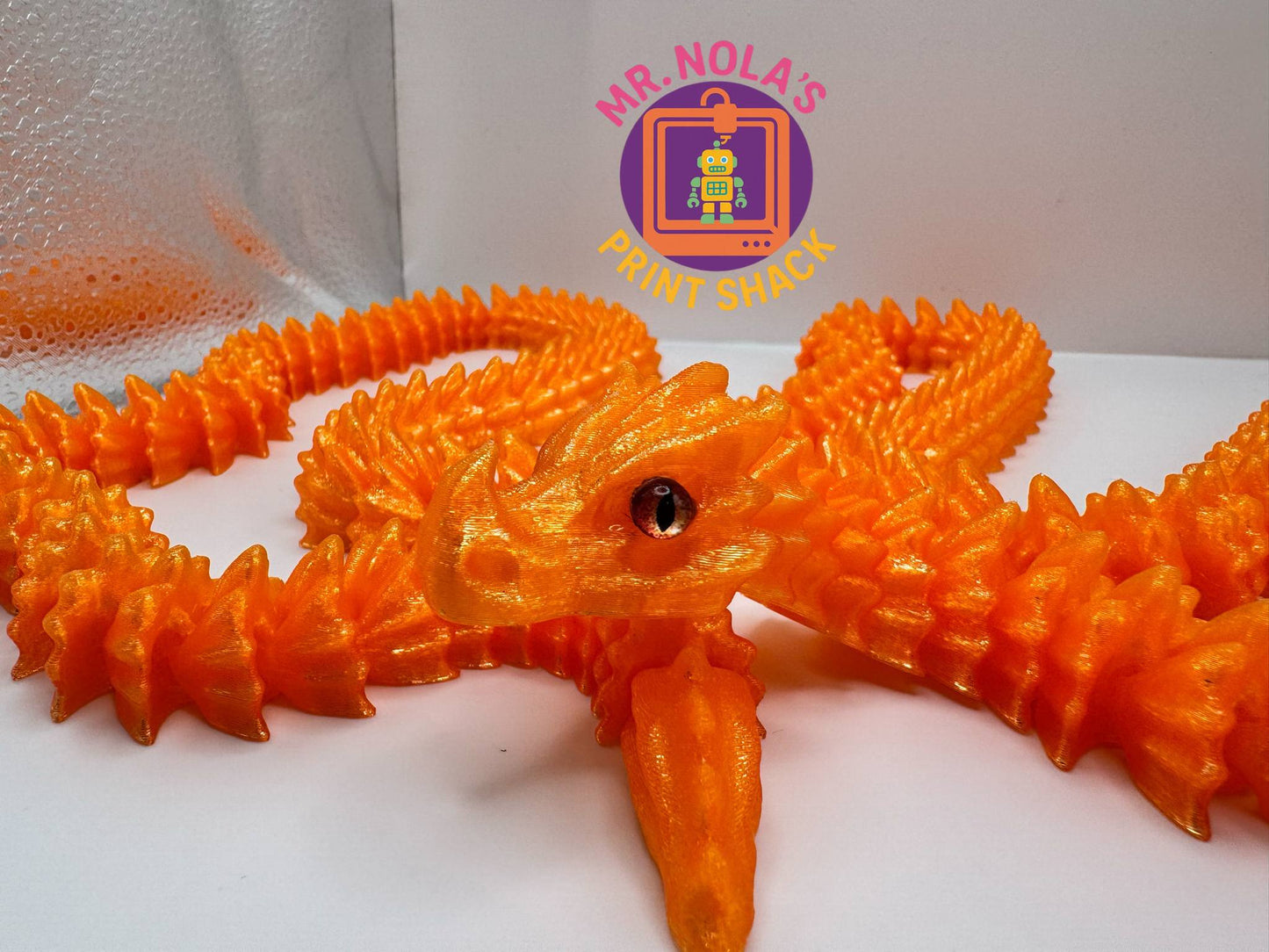 Print Shack 3D Printed Big Daddy Spike, 5 Foot Long Dragon