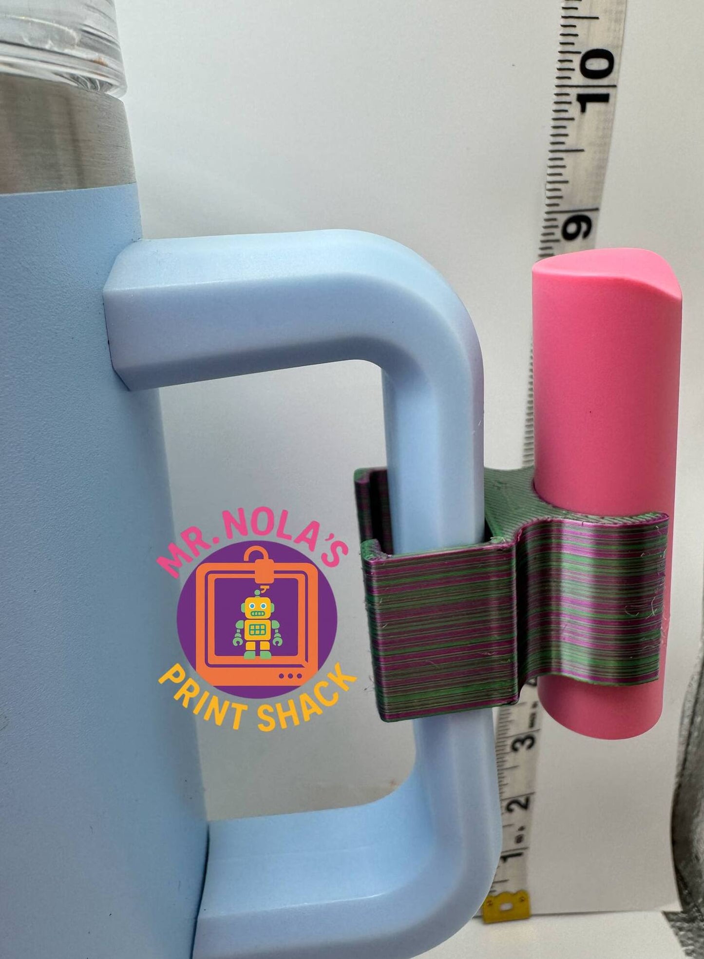 Print Shack 3D Printed Pucker Up Handle Clip- Watermelon Edition