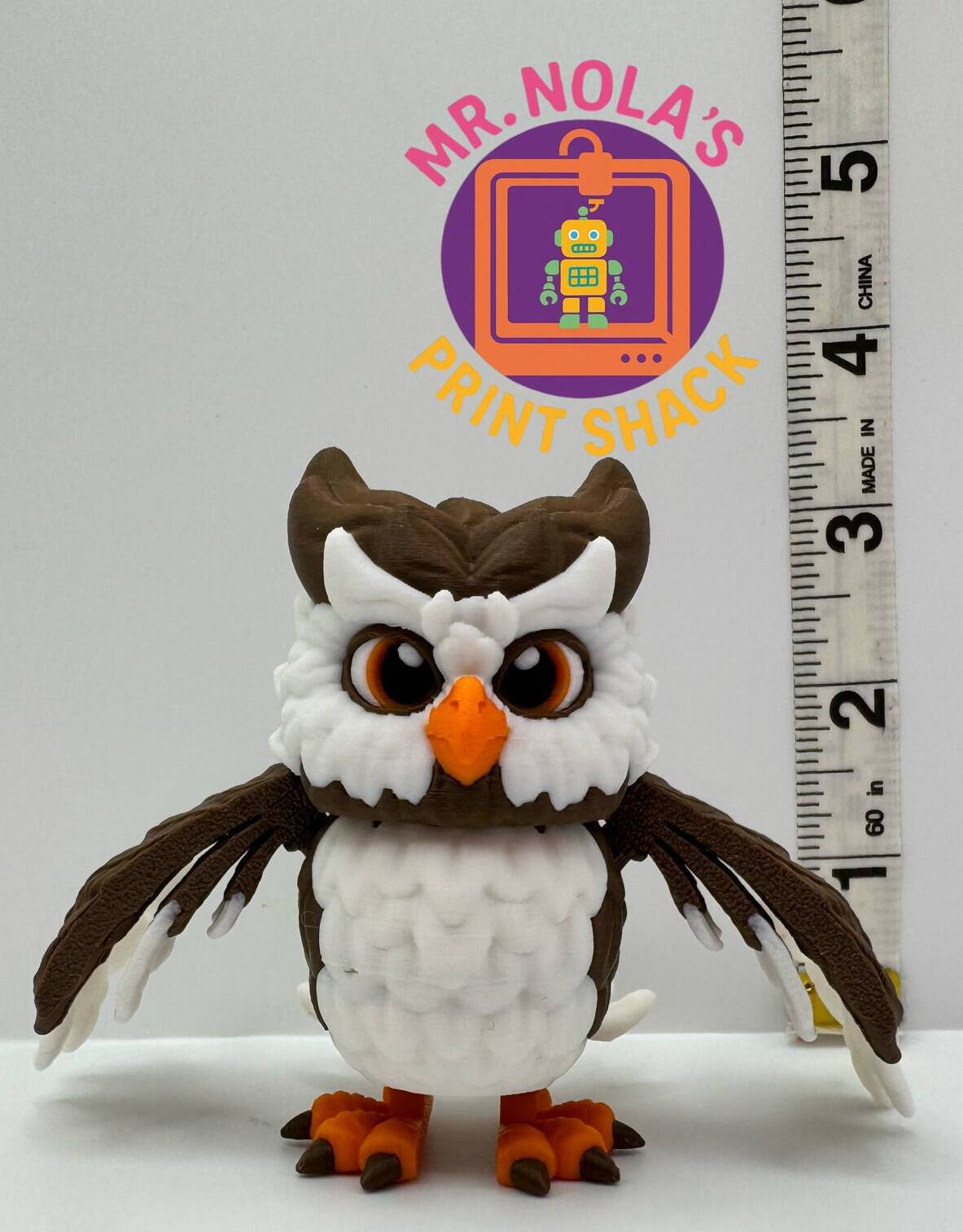 Print Shack 3D Printed Hootsworth’s Heir – The Watchful Owl Hatchling
