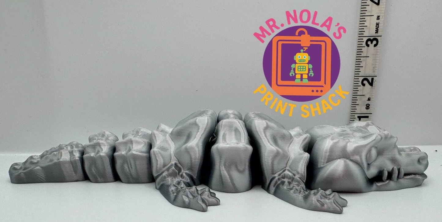 Print Shack 3D Printed Grizzle Swamp Puppy (Gator)