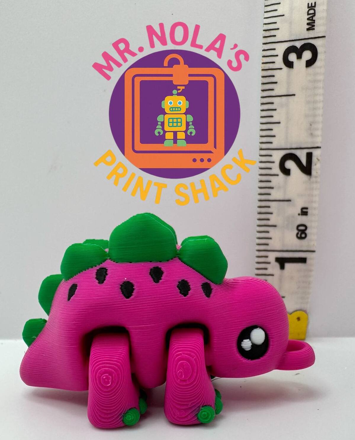 Print Shack 3D Printed Walter Melon Stego Dino