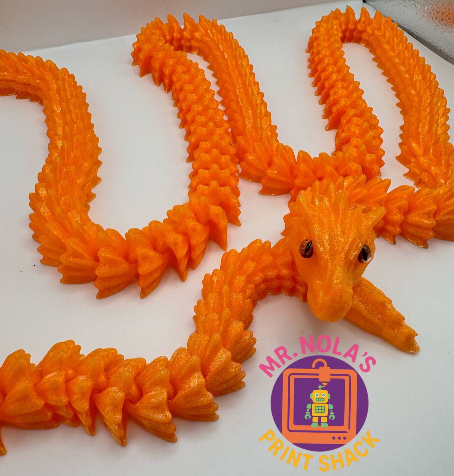 Print Shack 3D Printed Big Daddy Spike, 5 Foot Long Dragon