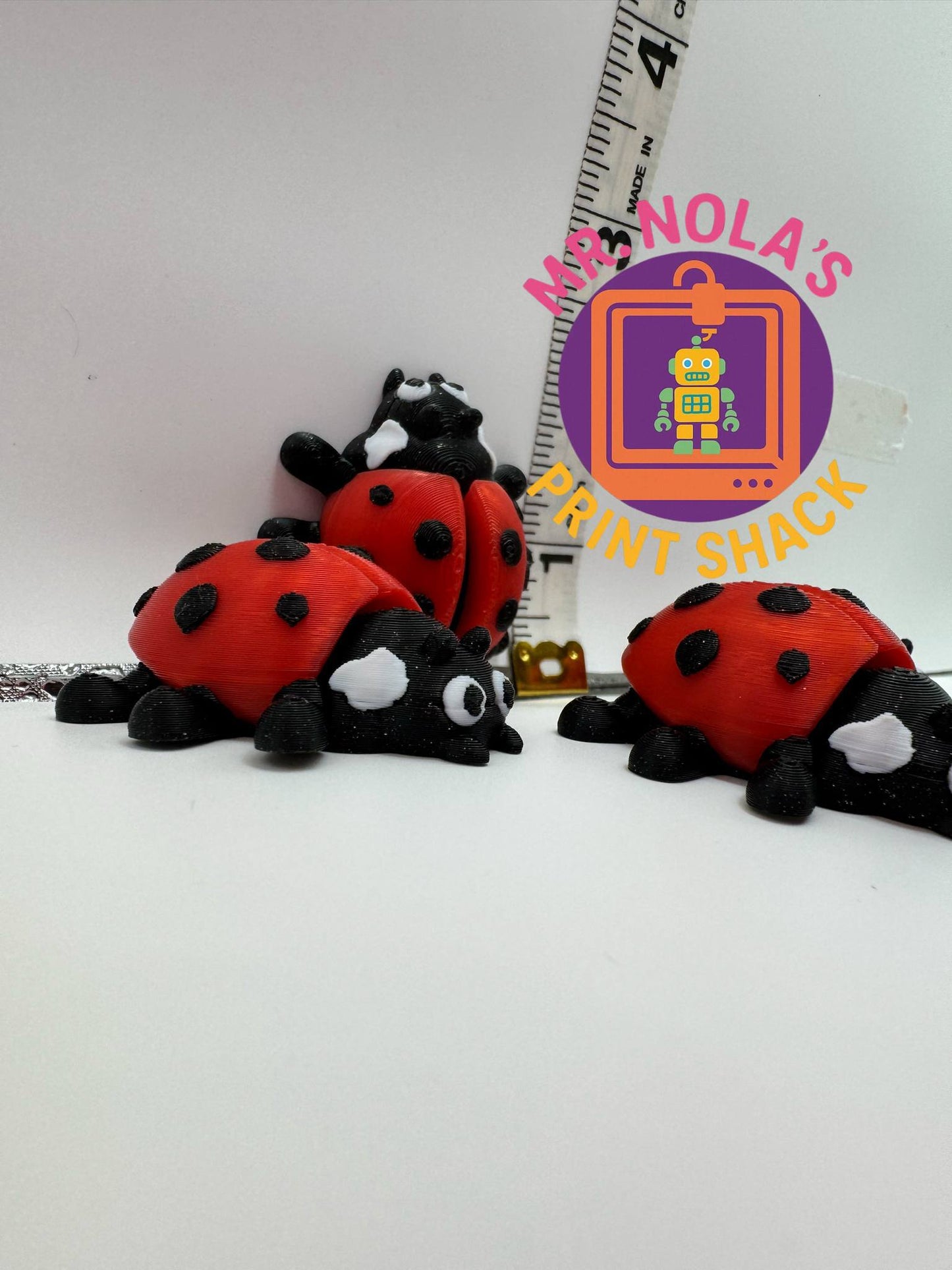 Print Shack 3D Printed LettyThe Ladybug