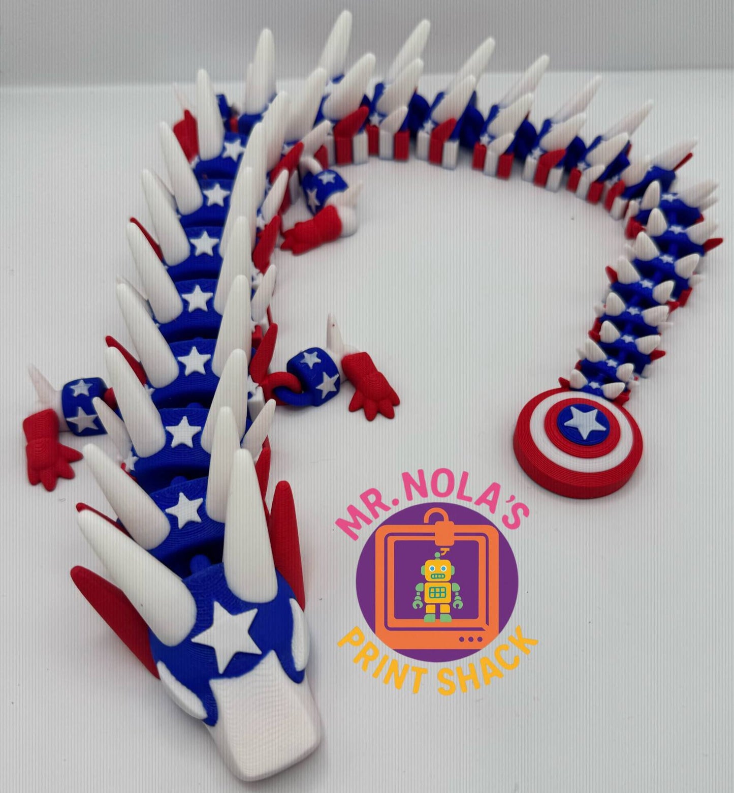 Print Shack 3D Printed Articulated American Dragon