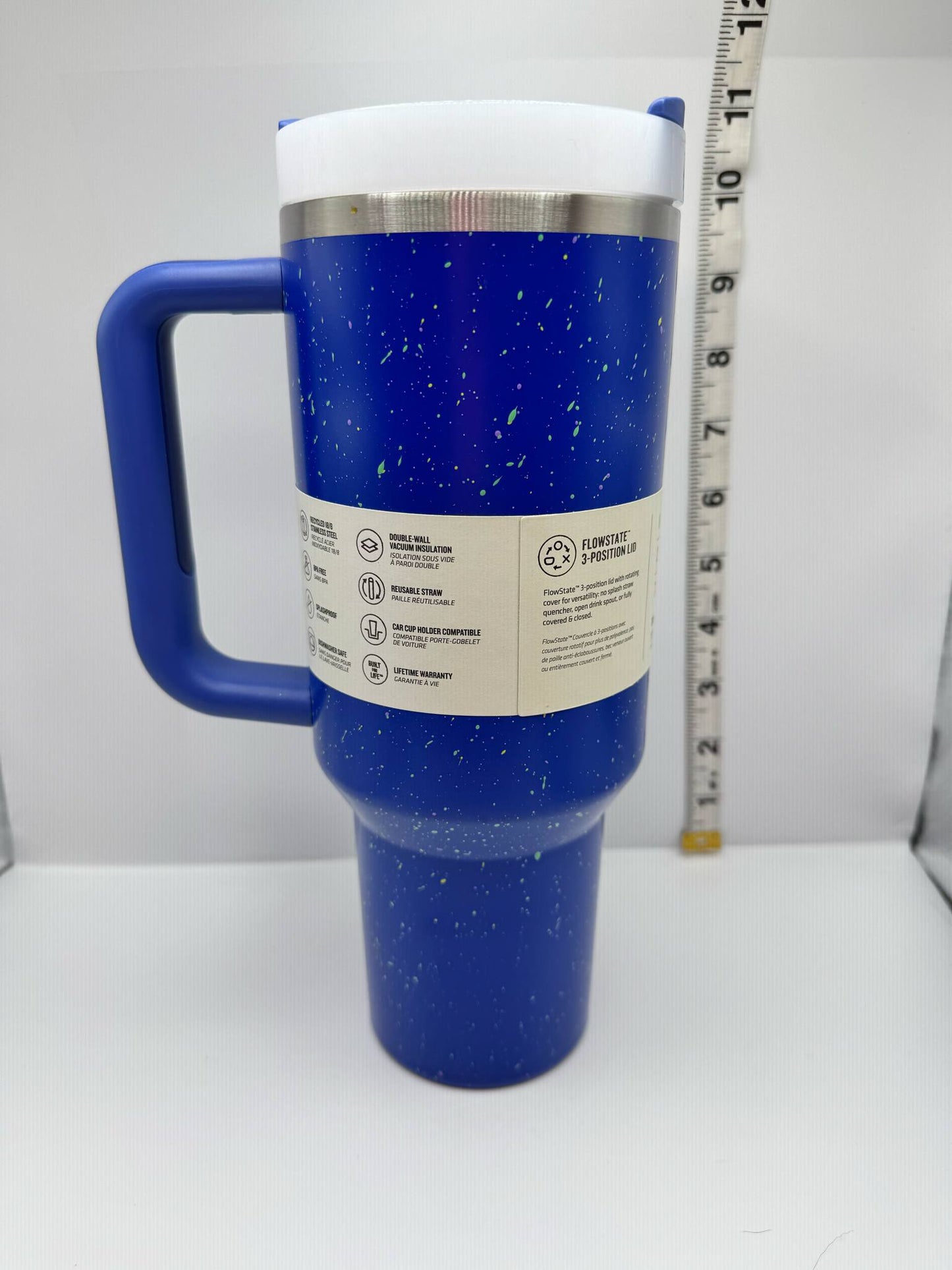 Stanley IRIS Speckle 40 oz Adventure Quencher H2.0 Flowstate Tumbler NEW