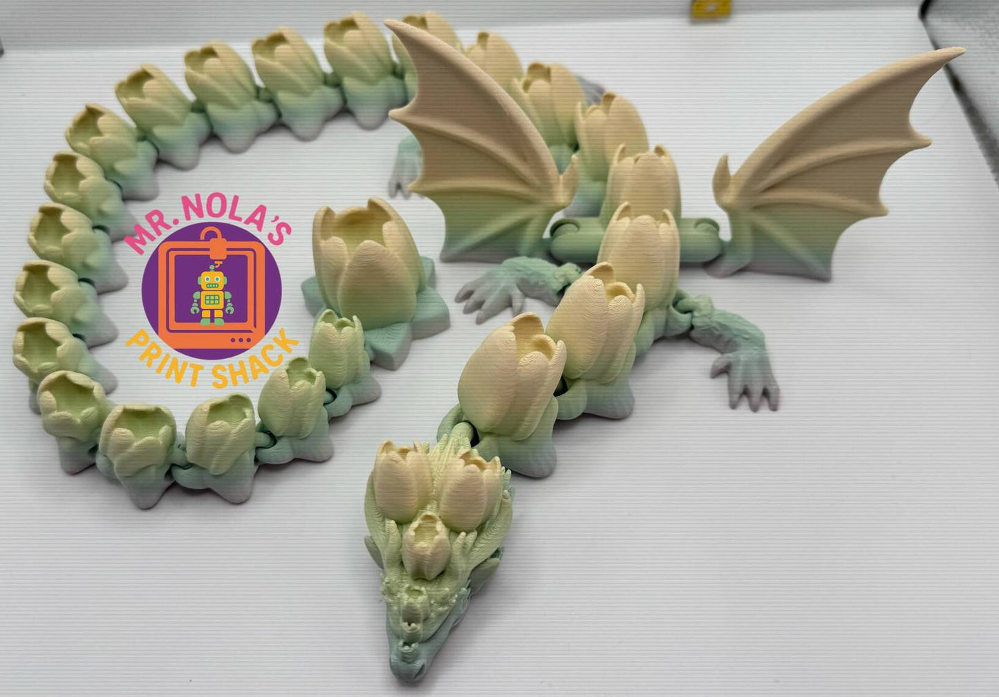 Print Shack  3D Printed Pastel Tulip Dragon