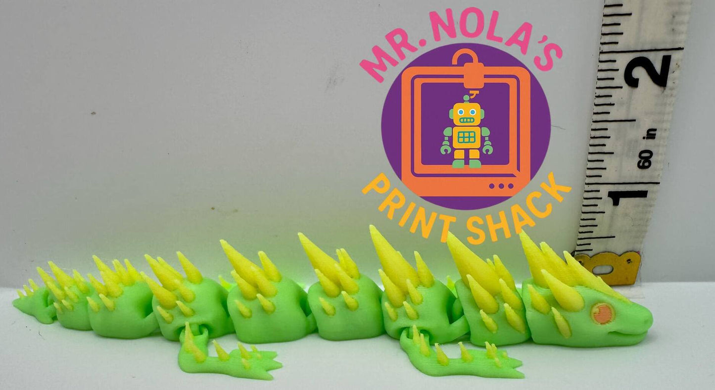 Print Shack  3D Printed Poindexter The Dragon