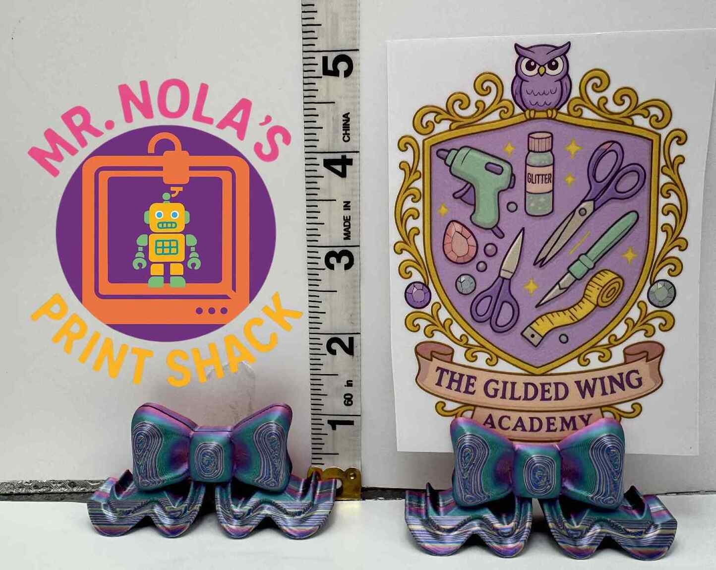 Print Shack  3D Printed Bows Before Bros! Photo Holder