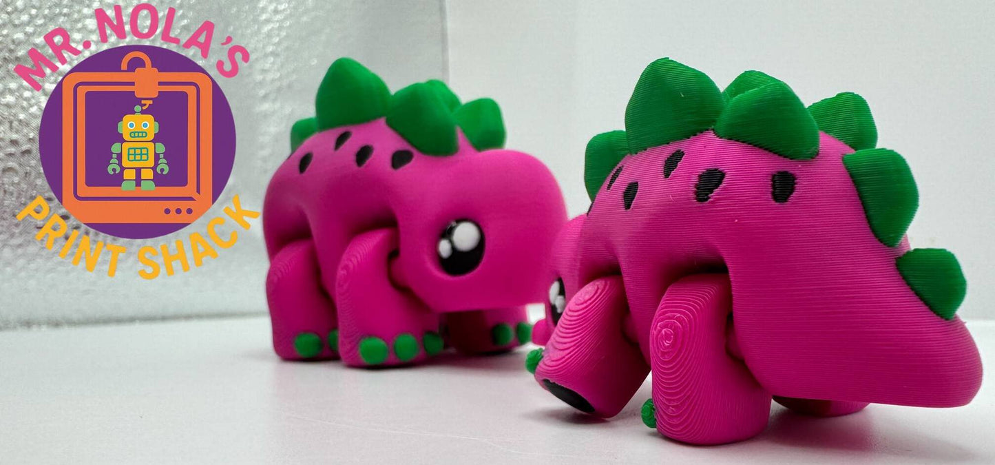 Print Shack  3D Printed Walter Melon Stego Dino
