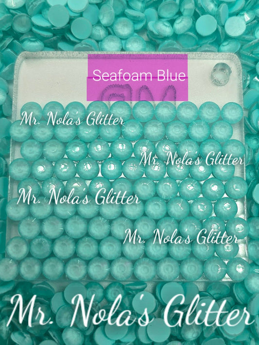 MNG Rocks Seafoam Blue Glass Rhinestone