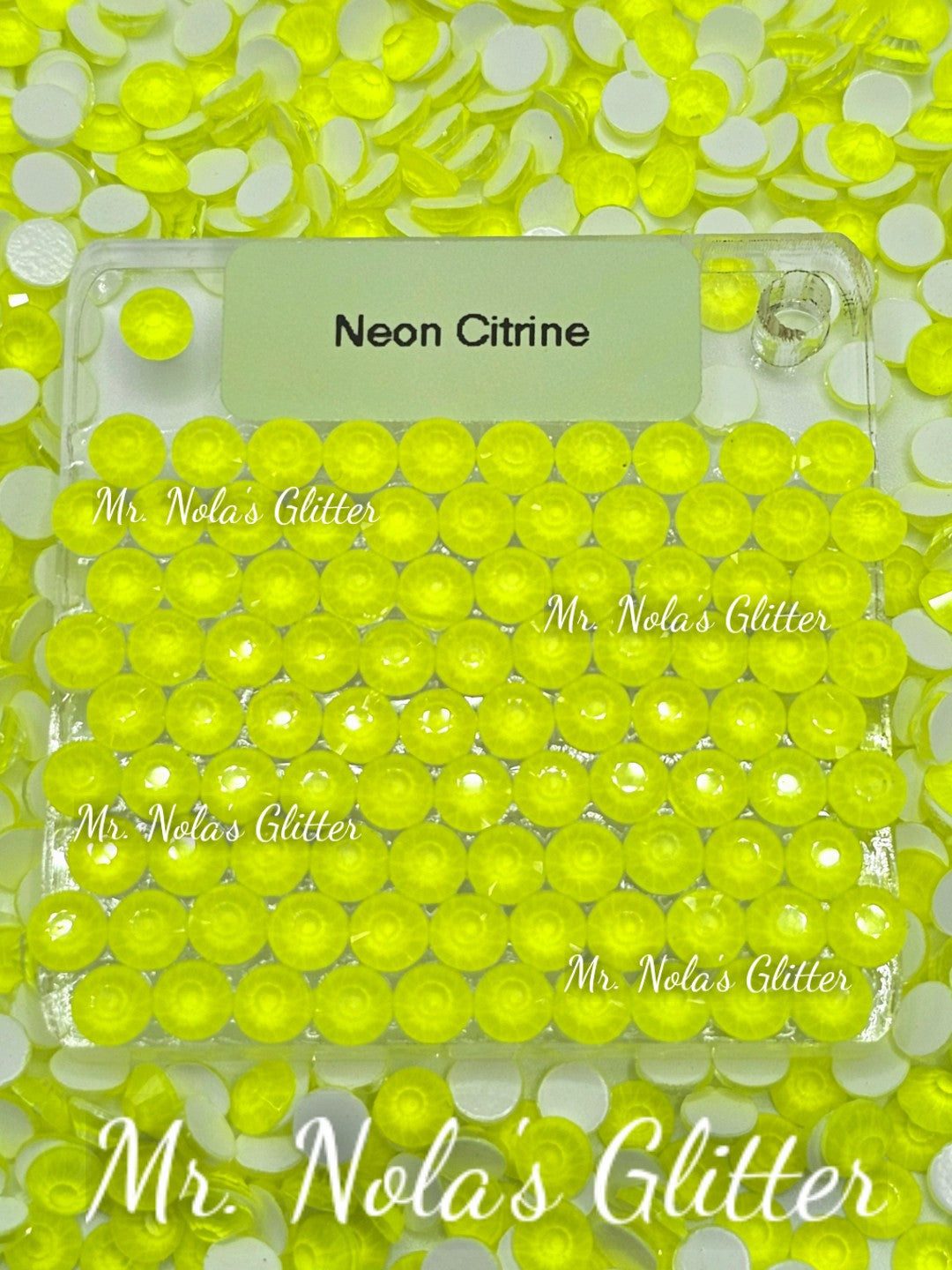 MNG Rocks Neon Citrine Glass Rhinestone