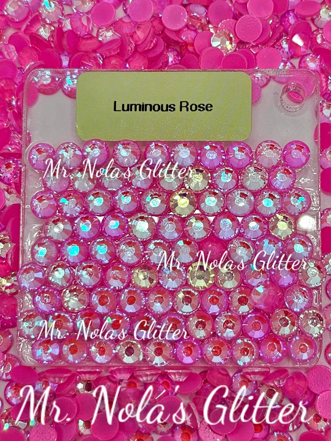 MNG Rocks Luminous Rose Glass Rhinestone