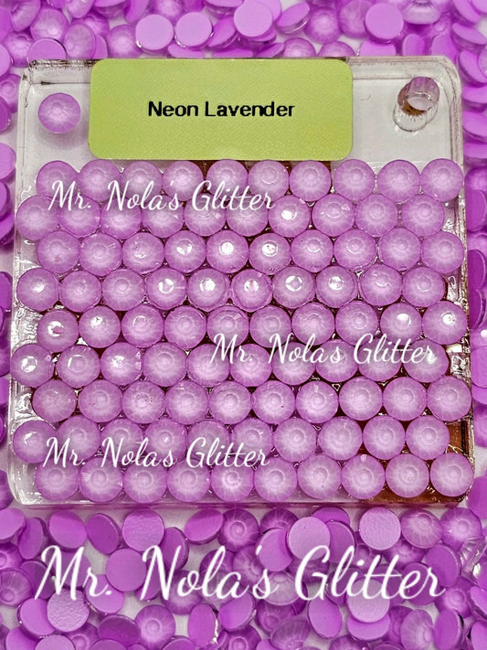 MNG Rocks Neon Lavender Glass Rhinestone