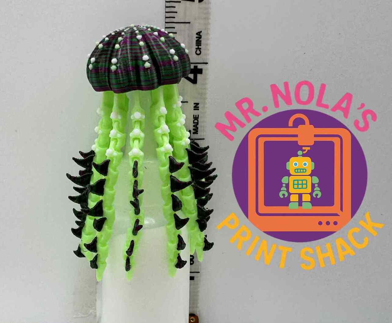 Print Shack  3D Printed Tentaclique – Gilded Wing Academy Jelly Collection