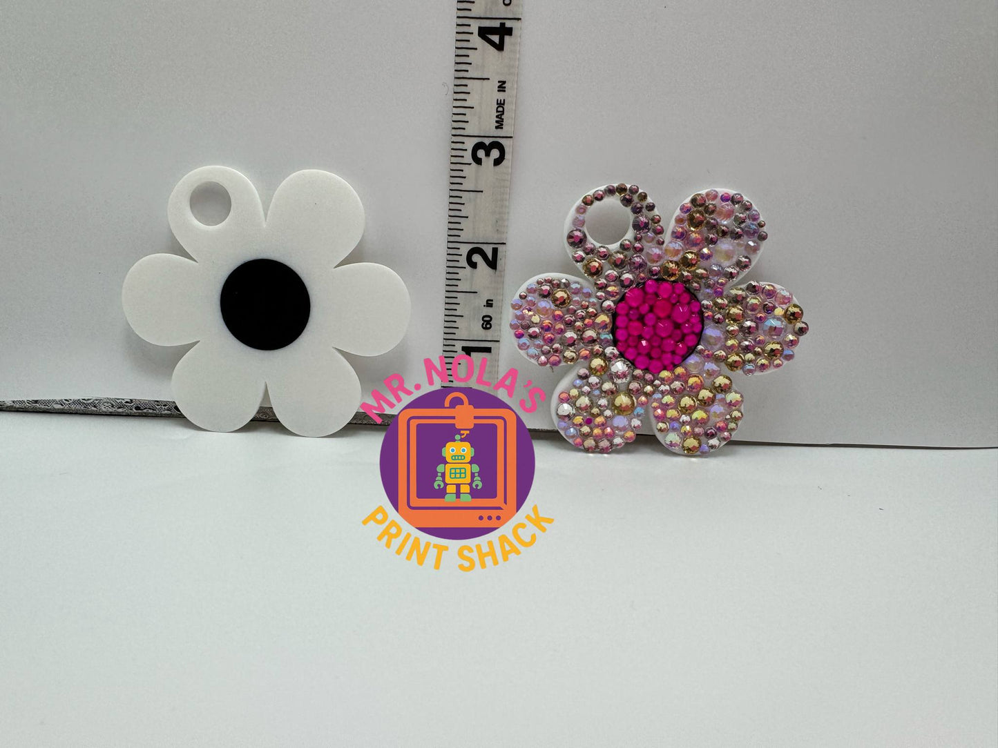 Print Shack  3D Printed Toxic Daisy Tumbler Plate