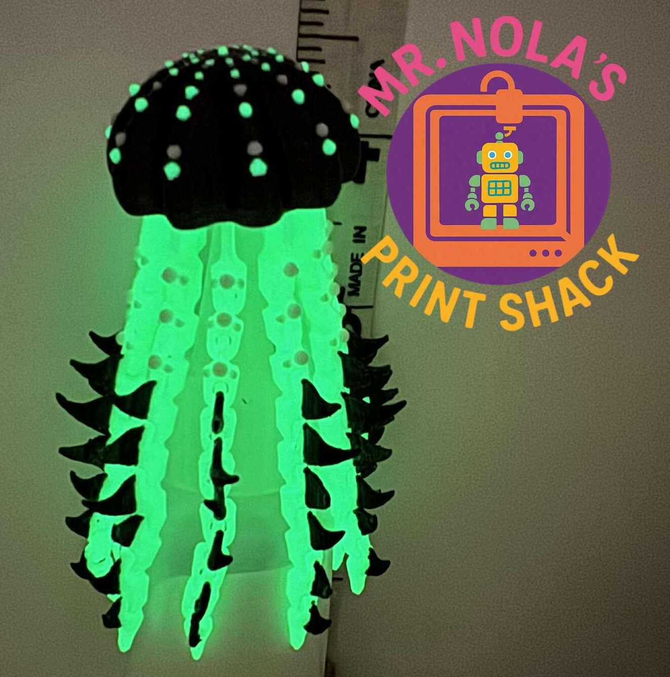 Print Shack  3D Printed Tentaclique – Gilded Wing Academy Jelly Collection