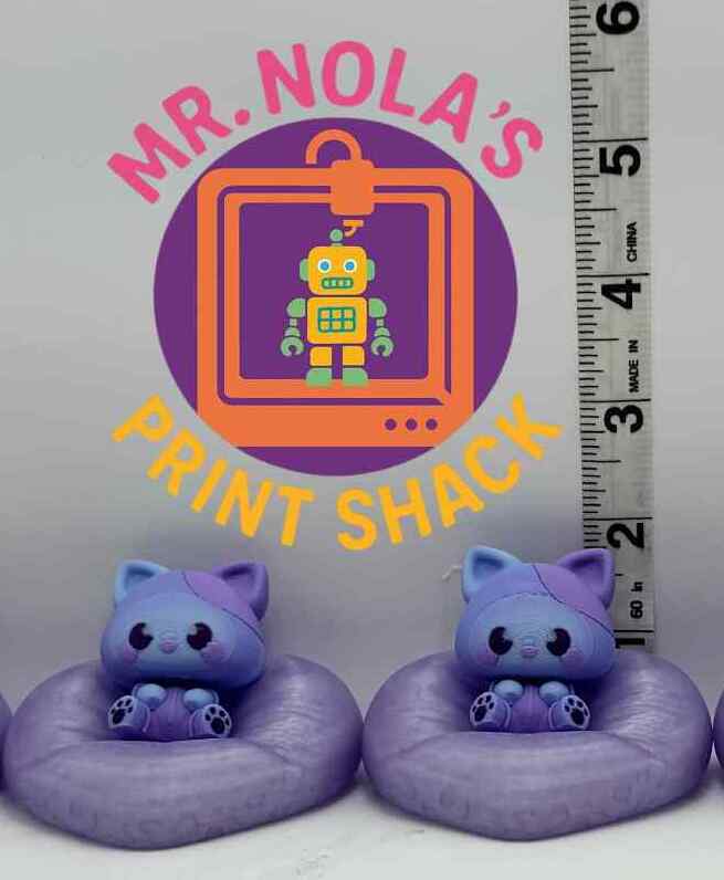 Print Shack  3D Printed Kosmo Cat and Her Groovy Chair