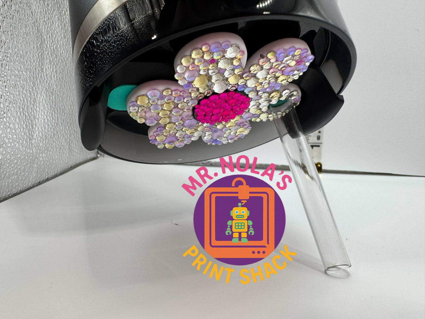 Print Shack  3D Printed Toxic Daisy Tumbler Plate